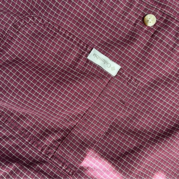Mens Columbia Large Red checkered longsleeve shirt - Picture 3 of 4